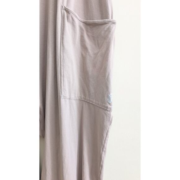 Free People FP Movement Hot Shot Jumpsuit Womens Sz Large Mocha Latte Loungewear - Picture 4 of 10